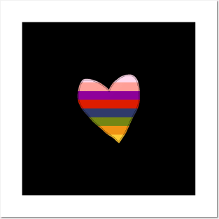 Small Rainbow Heart Posters and Art